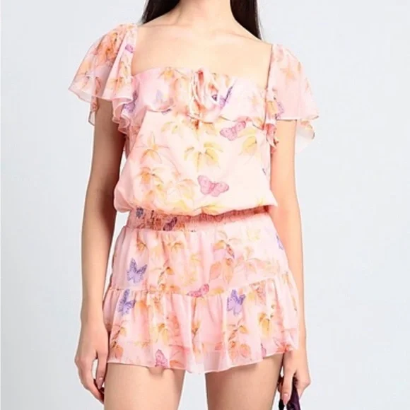 Amanda Uprichard Ali romper-Flutter NWT XS - Picture 1 of 10